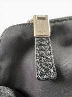 Load image into Gallery viewer, Prada Tessuto Leather and Nylon Baguette - Black, Silver-tone Hardware
