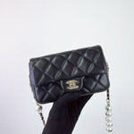 Load image into Gallery viewer, Chanel Precious Pearls Mini Flap Black Lambskin Light Gold-tone Hardware
