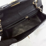 Load image into Gallery viewer, Chanel Classic Mini Black Patent Gold-tone Hardware
