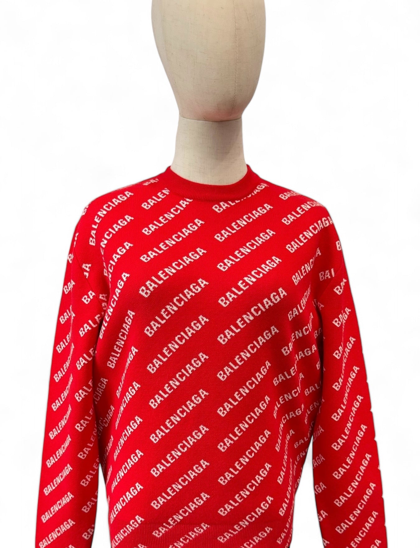 Balenciaga Allover Logo Sweater