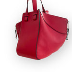 将图片加载到图库查看器，Loewe Hammock Bag Small, Red Grained Calfskin, Gold-tone Hardware
