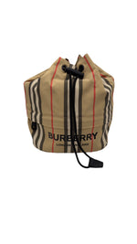 Load image into Gallery viewer, Burberry Phoebe Check Drawstring Pouch
