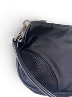 Load image into Gallery viewer, Prada Tessuto Leather and Nylon Baguette - Black, Silver-tone Hardware
