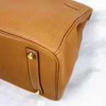 Load image into Gallery viewer, Hermes Birkin 35 Retourne Gold Togo 24kt Plated Gold Hardware
