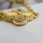 Load image into Gallery viewer, Van Cleef and Arpels VCA Vintage Alhambra 10 Motiff Necklace Guilloche Yellow Gold

