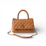 Charger l'image dans la galerie, Chanel Coco Handle Mini 21P Caramel Caviar Gold-tone Hardware
