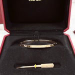 将图片加载到图库查看器，Cartier Love Bracelet, Small Model Rose Gold Size 16
