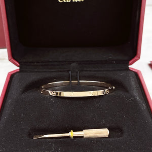 Cartier Love Bracelet, Small Model Rose Gold Size 16