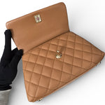 Charger l'image dans la galerie, Chanel Coco Handle Mini 21P Caramel Caviar Gold-tone Hardware
