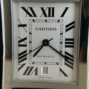 Cartier Tank Must Watch 41mm Black Croco Strap