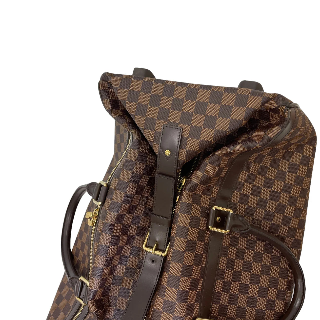 Louis Vuitton Eole 60 Damier Ebene Rolling Luggage Travel Duffle Bag