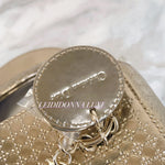 Load image into Gallery viewer, Christian Dior Lady Dior Mini Micro Cannage Pattern Gold
