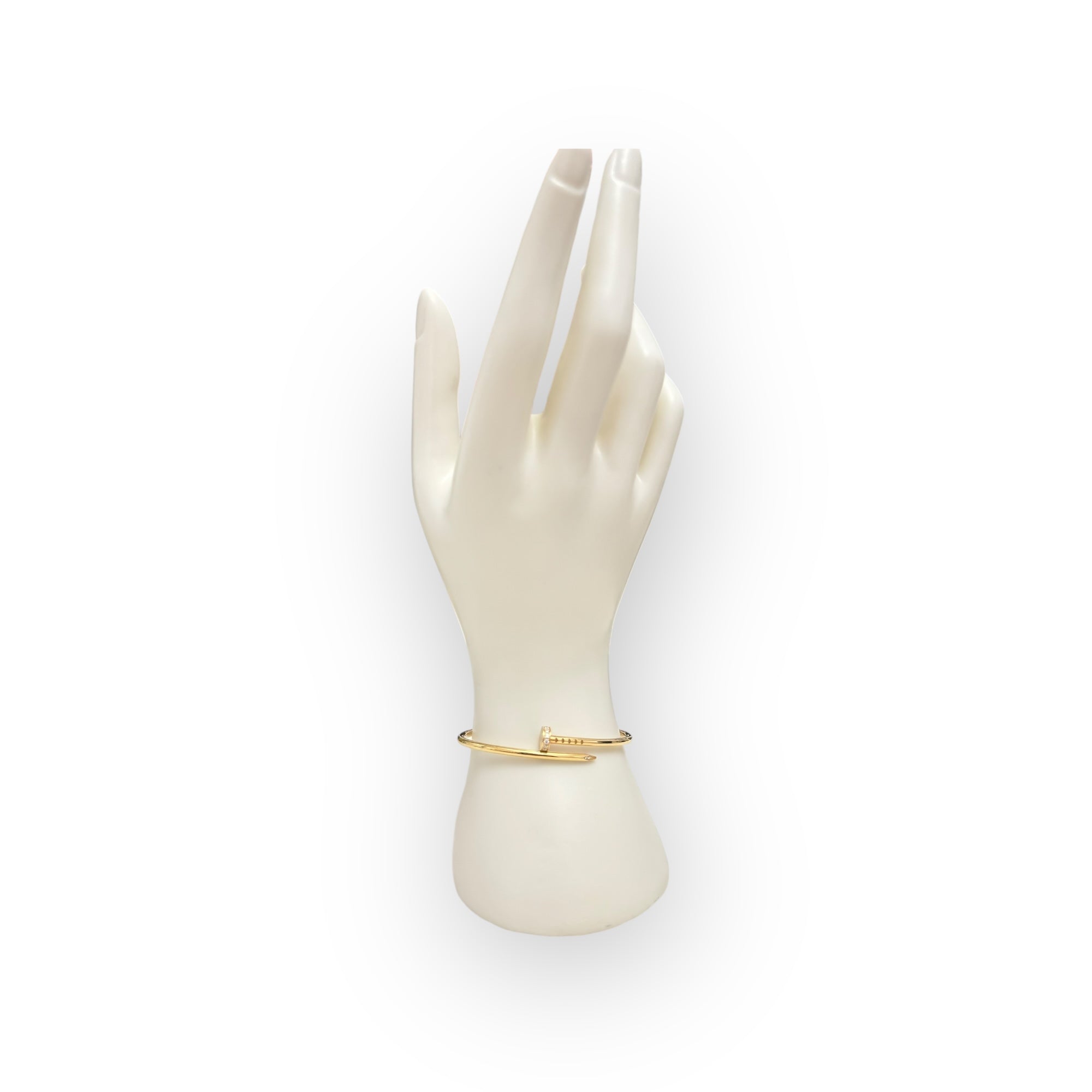 Cartier Juste Un Clou Bracelet, Small Model, 20 Brilliant-Cut Diamonds Yellow Gold, size 16 JUC