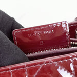 Charger l&#39;image dans la galerie, Christian Dior Lady Dior Medium Bordeaux Patent Silver-tone Hardware
