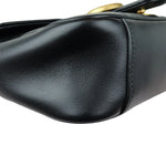 将图片加载到图库查看器，GUCCI GG Marmont Small Shoulder Calfskin Matelasse Black GHW Small
