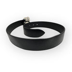 Charger l&#39;image dans la galerie, Gucci Marmont Belt, 40mm Wide, Size 32/80cm, Black Leather, Antique Palladium-Plated Hardware
