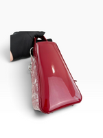 Charger l'image dans la galerie, Christian Dior Lady Dior Medium Red Patent Leather Silver-tone Hardware
