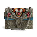Load image into Gallery viewer, Gucci Dionysus GG Supreme Tiger - Large Crystal Embellished, Silver-tone Hardware
