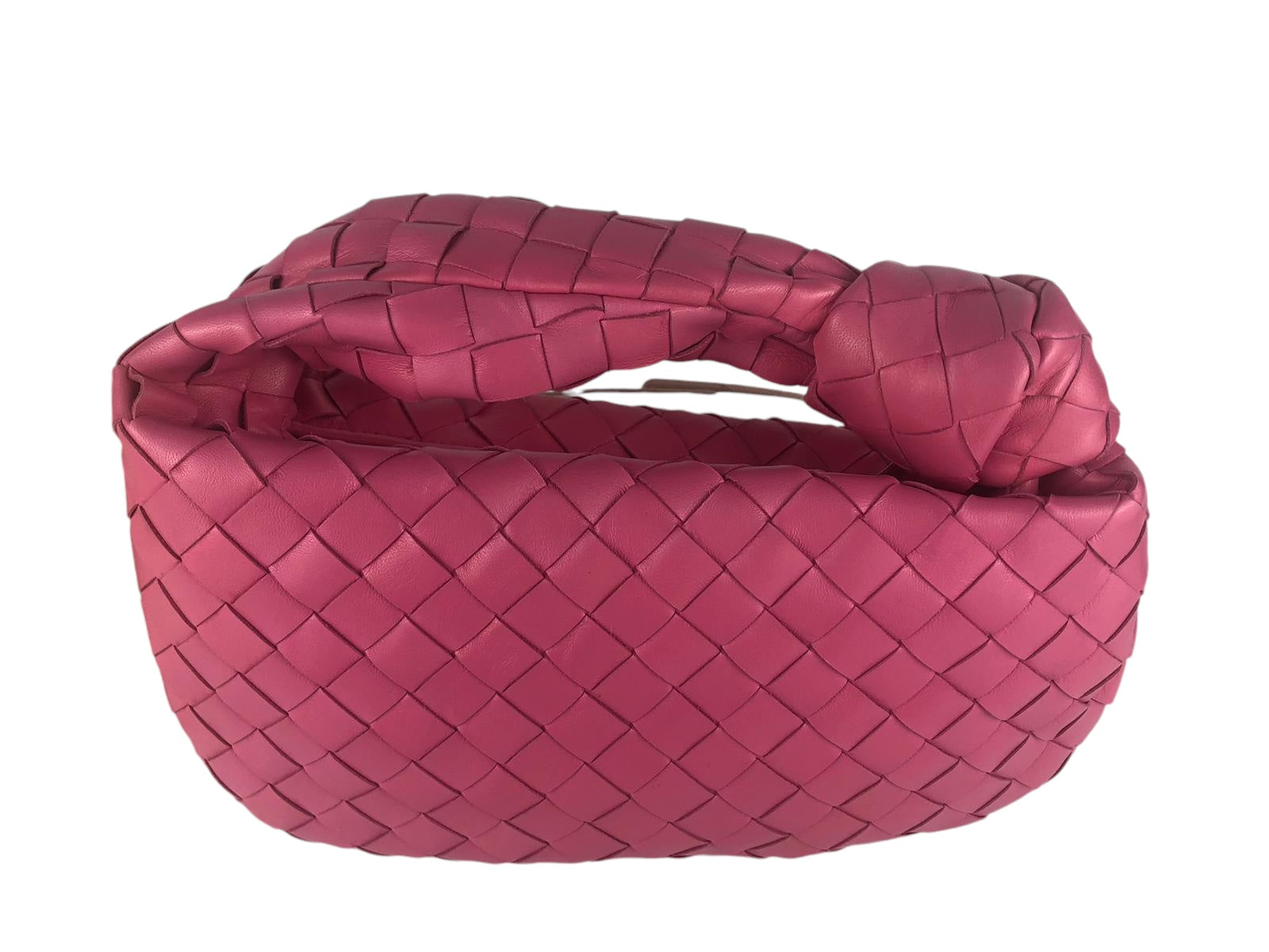 Bottega Veneta Nappa Intrecciato Jodie Mini Raspberry Pink