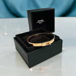 Load image into Gallery viewer, Hermes Kelly Bracelet 4 Diamonds Rose Gold, Small Model
