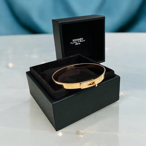 Hermes Kelly Bracelet 4 Diamonds Rose Gold, Small Model