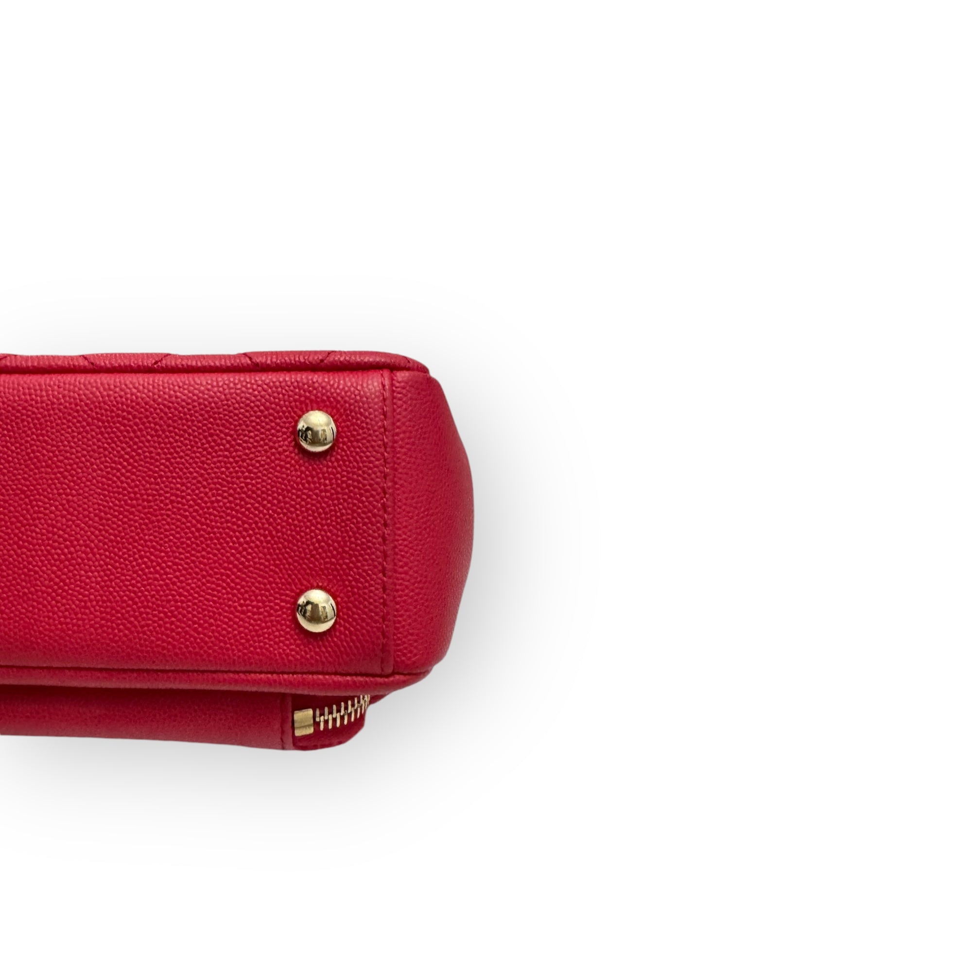 Chanel Business Affinity Strawberry Red Grained Calfskin - Caviar, Gold-tone Hardware