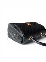 Load image into Gallery viewer, Chanel Coco Handle Mini, Black Caviar Leather Gold-tone Hardware
