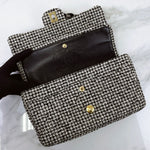 将图片加载到图库查看器，Chanel Shoulder Bag Houndstooth Tweed
