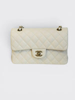 将图片加载到图库查看器，Chanel Timeless Classic Small - Ivory Caviar Gold-tone Hardware
