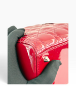 Charger l'image dans la galerie, Christian Dior Lady Dior Medium Red Patent Leather Silver-tone Hardware
