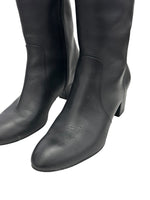 将图片加载到图库查看器，Stuart Weitzman Yuliana 60 Knee-High Zip Boots, Black Nappa Leather, Size US 7B/EU 37.5
