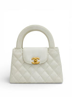 Load image into Gallery viewer, Chanel Kelly Shopping Tote Mini White Calfskin Gold-tone Hardware
