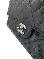 Load image into Gallery viewer, Chanel Timeless Classic Medium M/L Black Caviar Silver-tone Hardware
