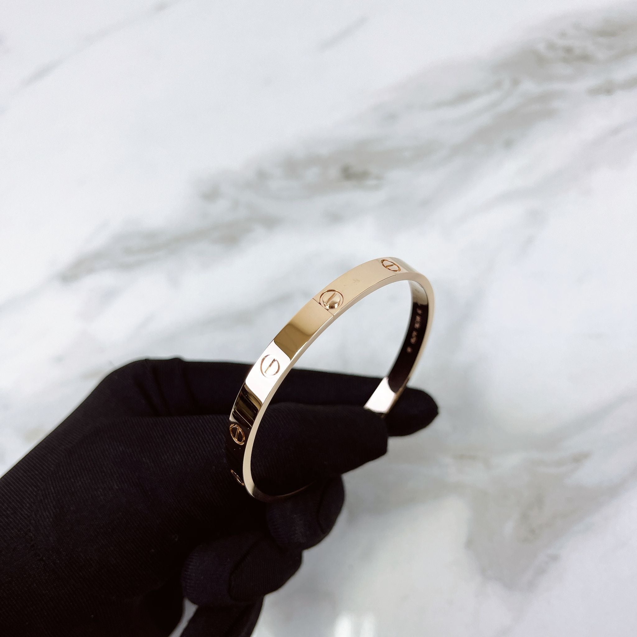 Cartier Classic Love Bracelet Rose Gold Size 20