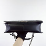 Load image into Gallery viewer, Chanel Leboy New Medium Black Lambskin Ruthenium Hardware
