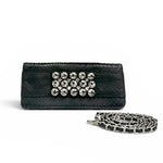 Load image into Gallery viewer, Chanel Python Crystal Beaded Minaudière Evening Clutch
