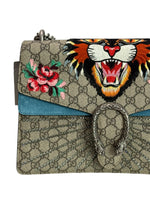 Load image into Gallery viewer, Gucci Dionysus GG Supreme Tiger - Large Crystal Embellished, Silver-tone Hardware
