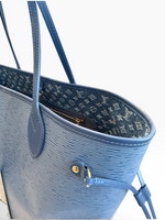 Charger l'image dans la galerie, Louis Vuitton LV Neverful MM, Monogram Denim/Epi Leather, Gold-tone Hardware

