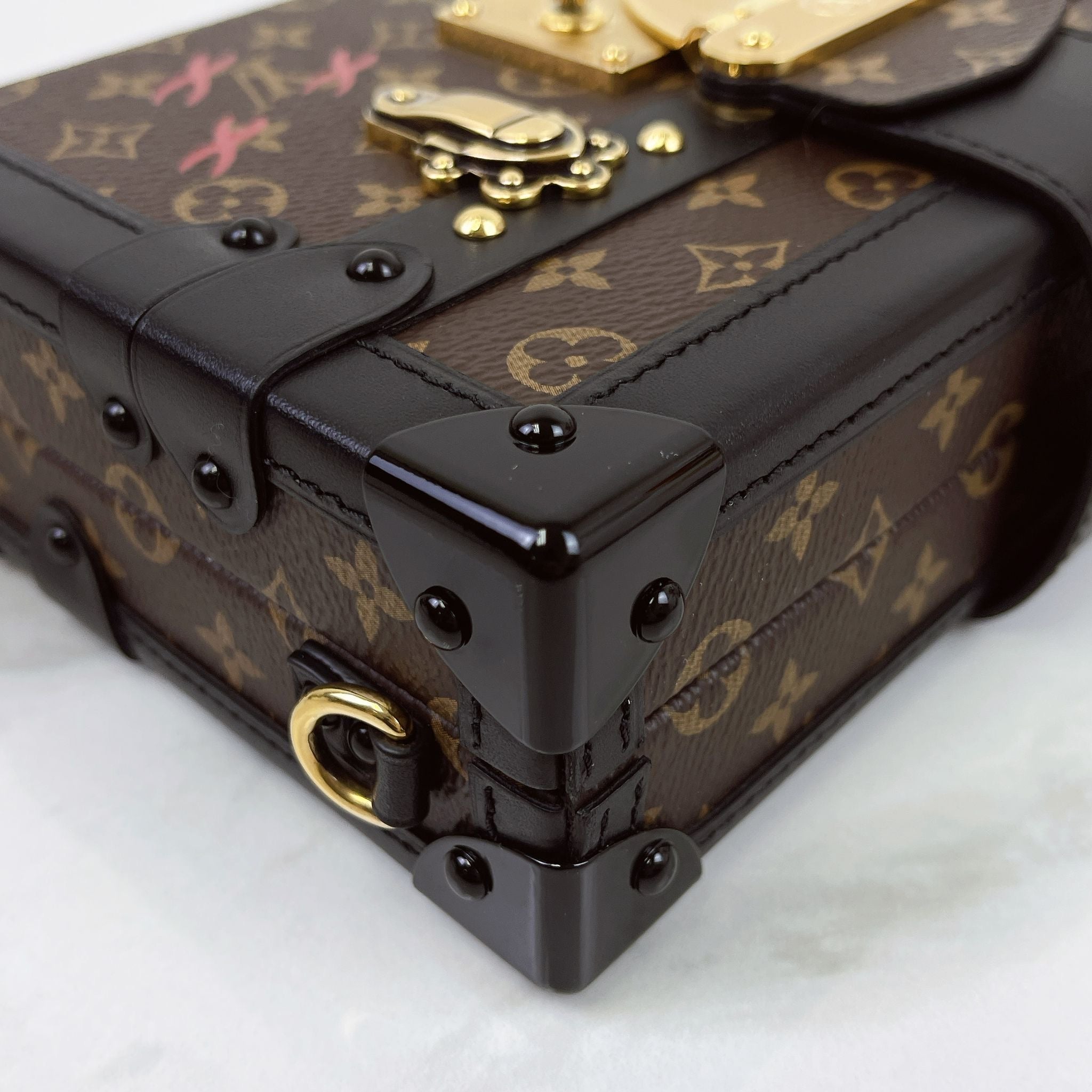 Louis Vuitton Petite Malle Trunk Bag Classic Monogram, Gold-tone Hardware