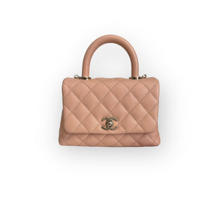 Chanel Coco Handle Extra Mini 21P Pink Caviar Gold-tone Hardware