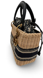 将图片加载到图库查看器，Christian Dior Lady Dior Natural Wicker - Medium
