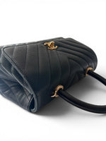 Load image into Gallery viewer, Chanel Coco Handle Mini, Black Caviar Leather Gold-tone Hardware
