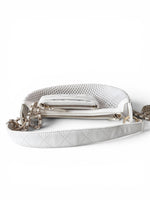 将图片加载到图库查看器，Chanel Half Moon Mesh Bag Ivory Lambskin Gold-tone Hardware
