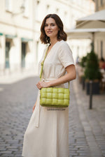 Load image into Gallery viewer, Bottega Veneta BV Padded Cassette Bag, Kiwi Supple Lambskin, Gold-tone Hardware
