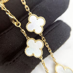 Load image into Gallery viewer, Van Cleef And Arpels VCA Vintage Alhambra 10 Motifs White Mother of Pearl Yellow Gold
