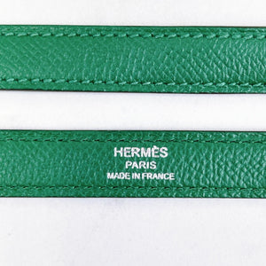 Hermes Kelly Sellier 32 Vert Vertigo Epsom Palladium Hardware