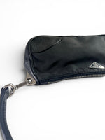 Load image into Gallery viewer, Prada Tessuto Leather and Nylon Baguette - Black, Silver-tone Hardware
