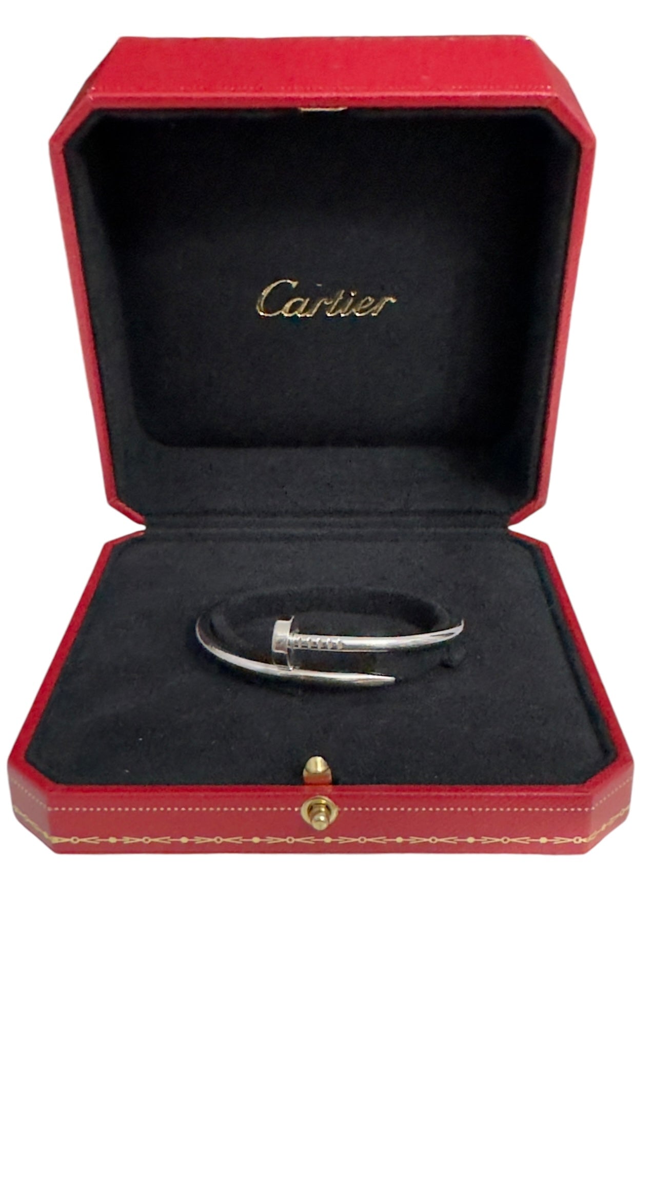 Cartier Classic Juste Un Clou Bracelet White Gold Size 15