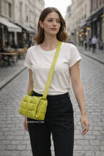 Load image into Gallery viewer, Bottega Veneta BV Padded Cassette Bag, Kiwi Supple Lambskin, Gold-tone Hardware
