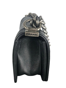 Chanel Leboy Small Quilted Black Caviar / Grained Calfskin, Ruthenium Hardware